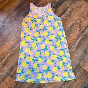 ~*~ Little Sleepies Lavender Sunny Citrus Sleeveless Nightgown M ~*~